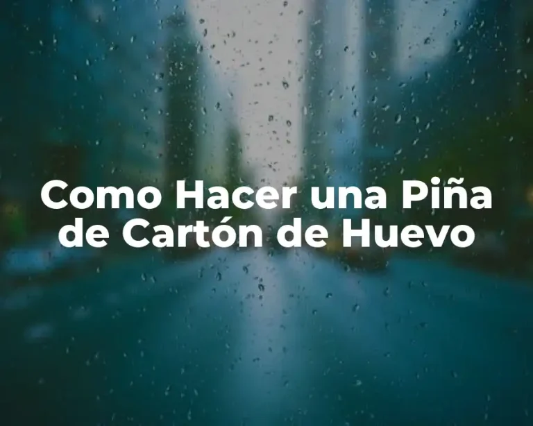 Como Hacer una Piña de Cartón de Huevo