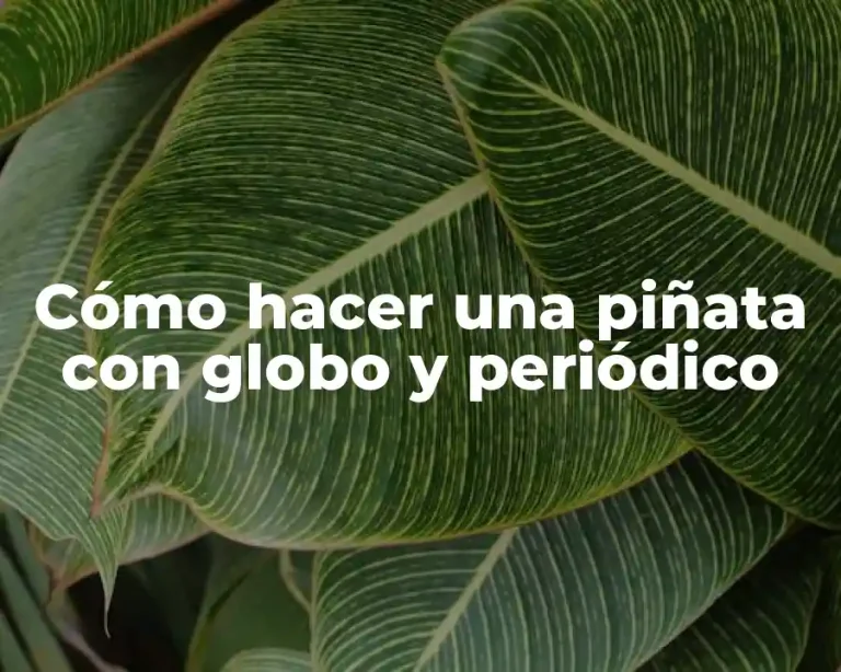 Cómo hacer una piñata con globo y periódico