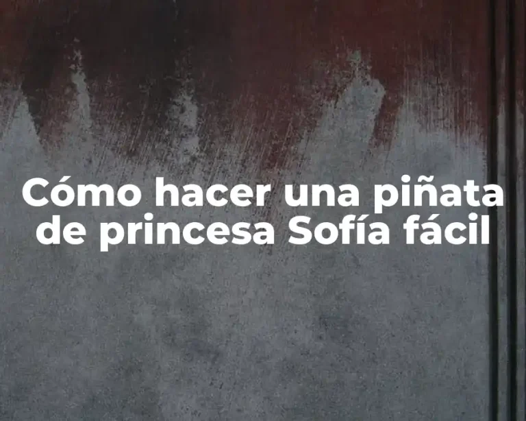 Cómo hacer una piñata de princesa Sofía fácil