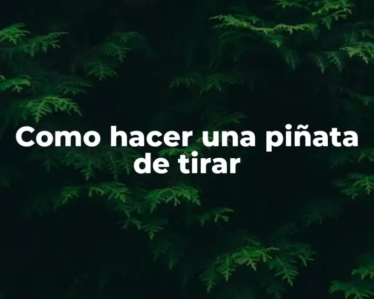 Como hacer una piñata de tirar