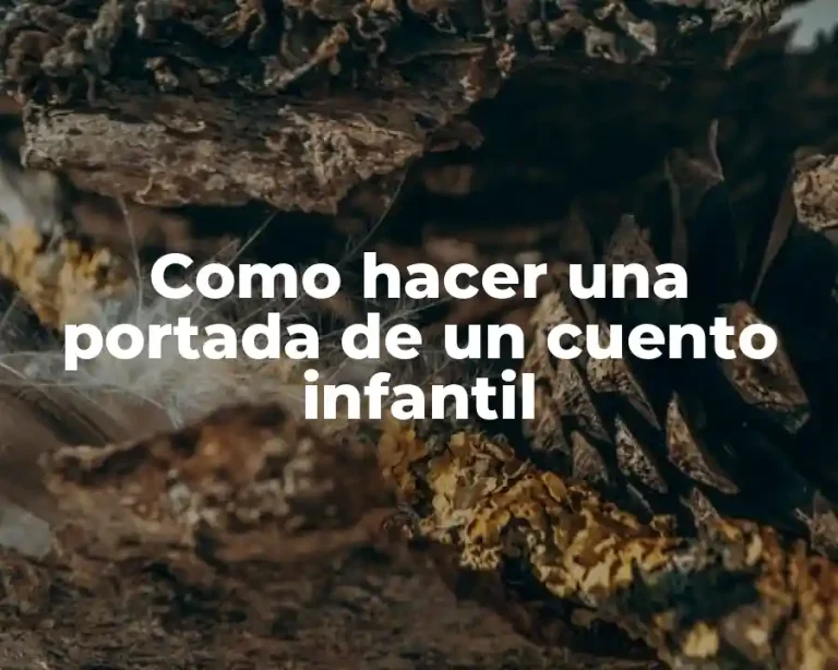 Como hacer una portada de un cuento infantil