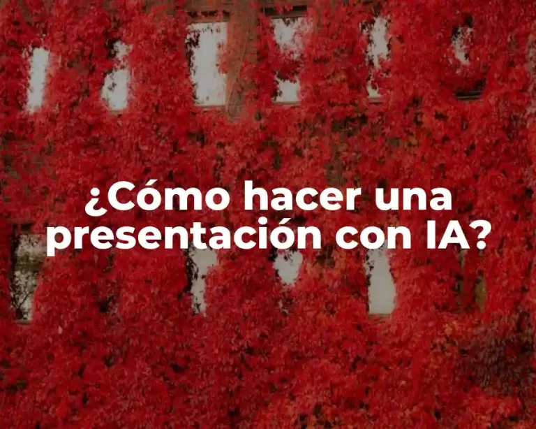 ¿Cómo hacer una presentación con IA?