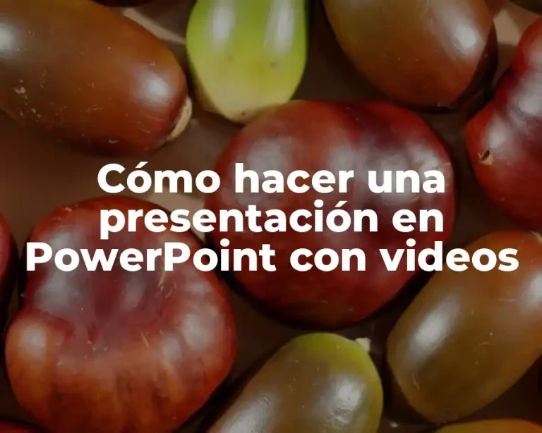 Cómo hacer una presentación en PowerPoint con videos