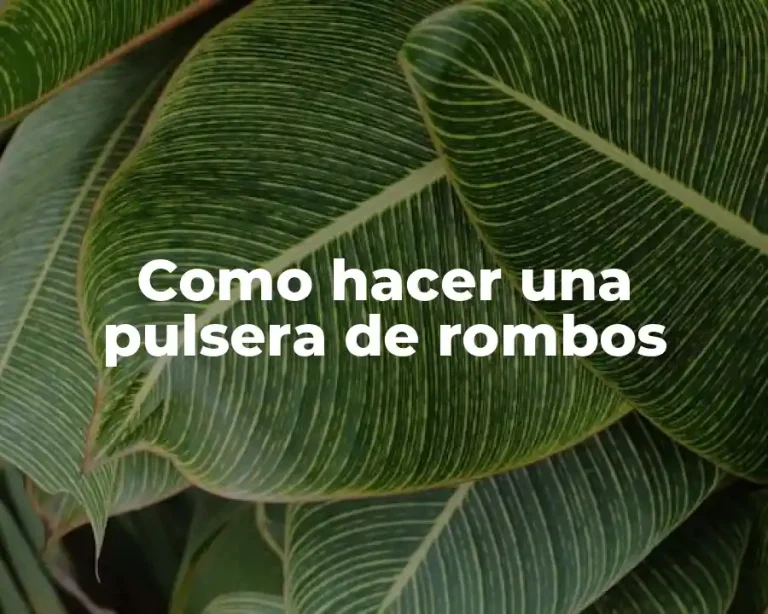 Como hacer una pulsera de rombos