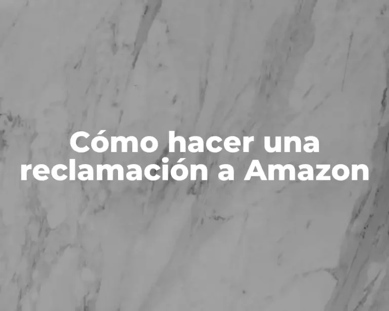 Cómo hacer una reclamación a Amazon