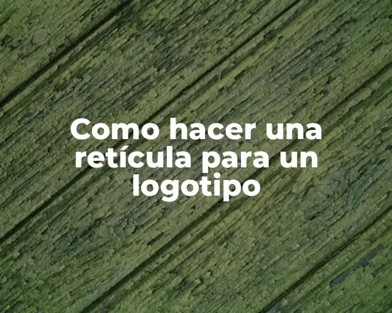 Como hacer una retícula para un logotipo