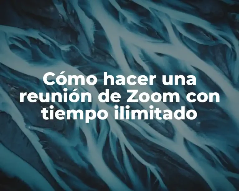 Cómo hacer una reunión de Zoom con tiempo ilimitado