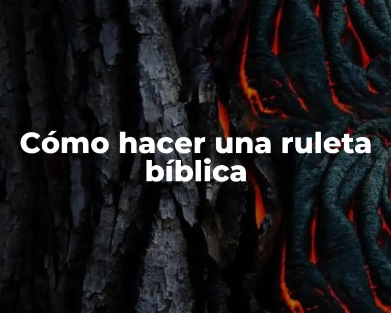 Cómo hacer una ruleta bíblica
