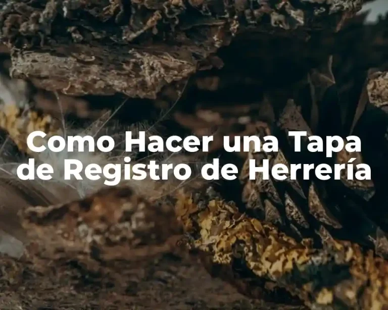 Como Hacer una Tapa de Registro de Herrería