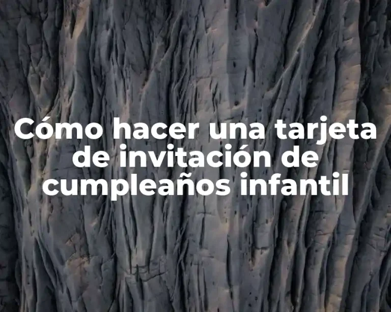 Cómo hacer una tarjeta de invitación de cumpleaños infantil