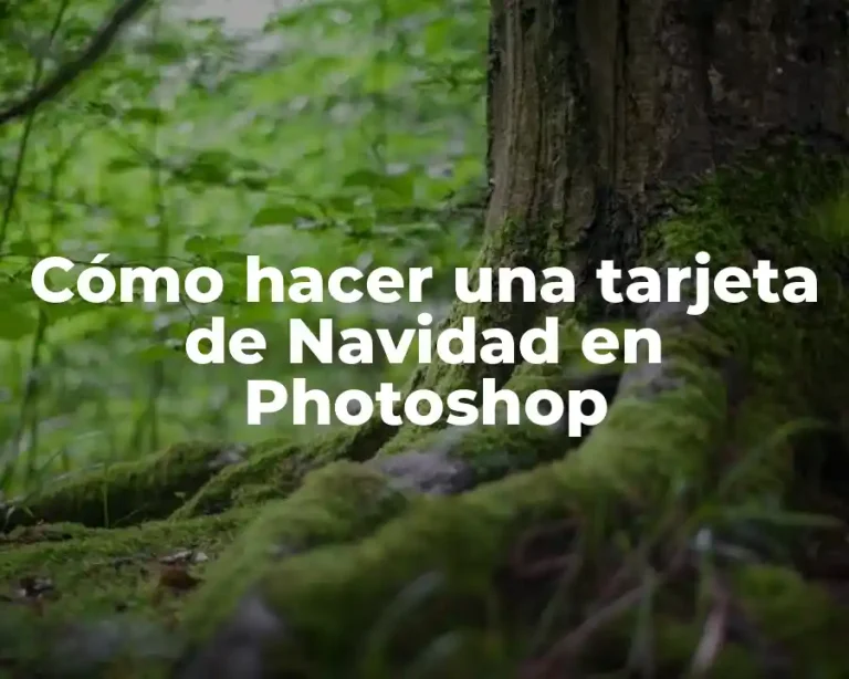 Cómo hacer una tarjeta de Navidad en Photoshop