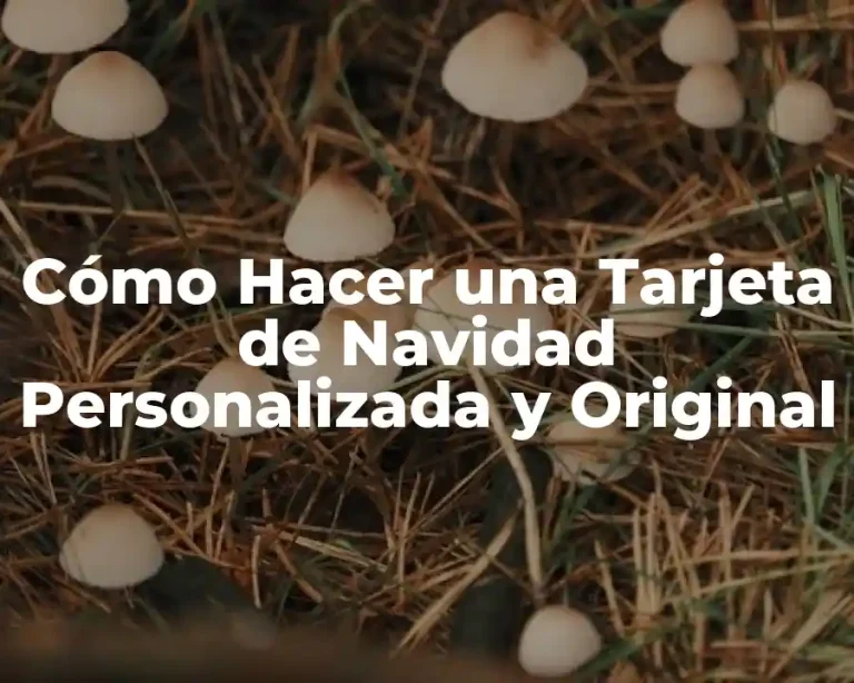 Cómo Hacer una Tarjeta de Navidad Personalizada y Original