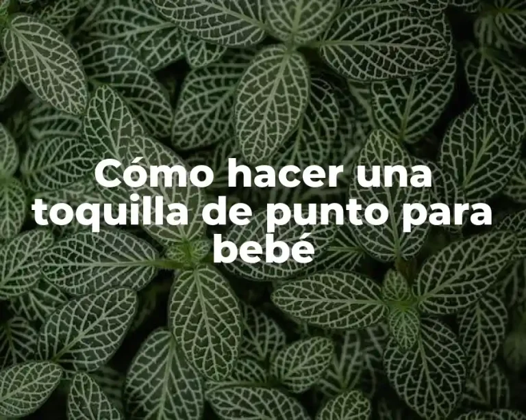 Cómo hacer una toquilla de punto para bebé