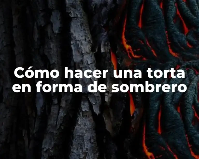 Cómo hacer una torta en forma de sombrero