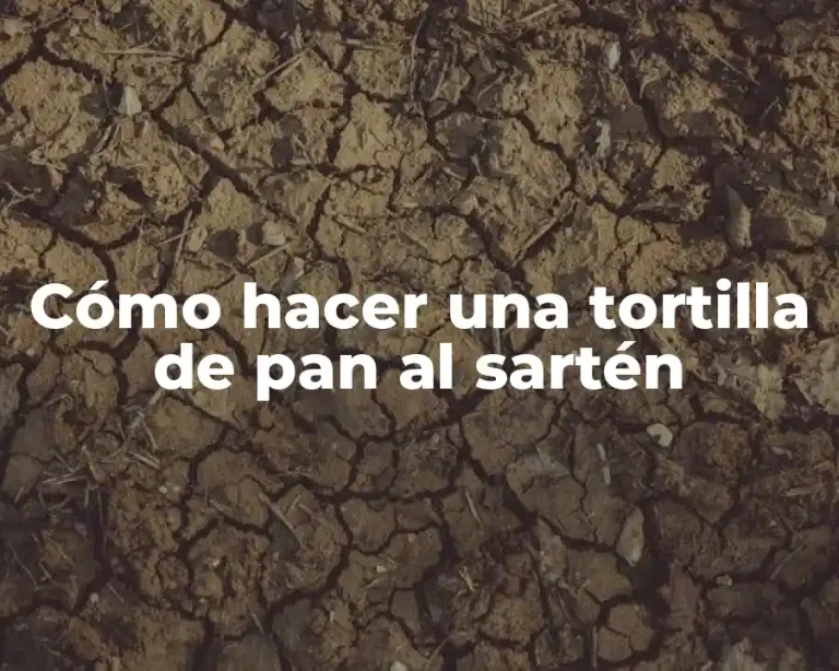 Cómo hacer una tortilla de pan al sartén
