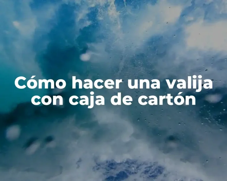 Cómo hacer una valija con caja de cartón