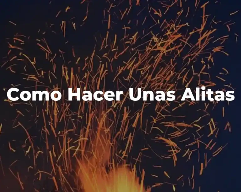 Como Hacer Unas Alitas