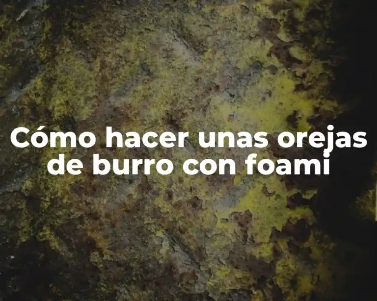 Cómo hacer unas orejas de burro con foami