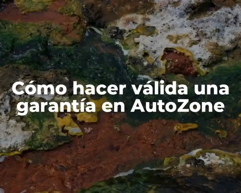 Cómo hacer válida una garantía en AutoZone