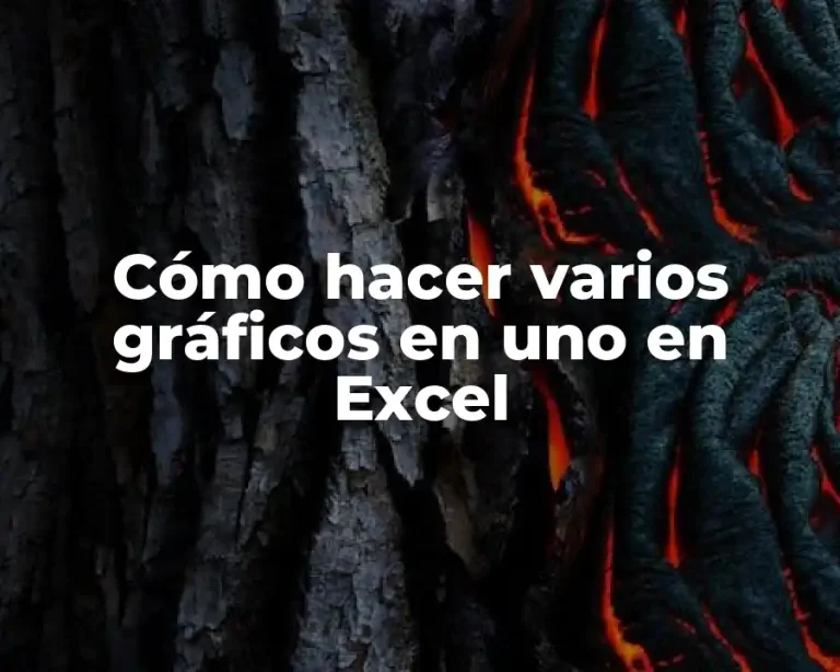 Cómo hacer varios gráficos en uno en Excel