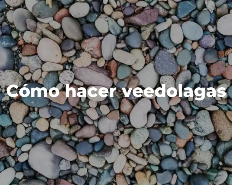 Cómo hacer veedolagas