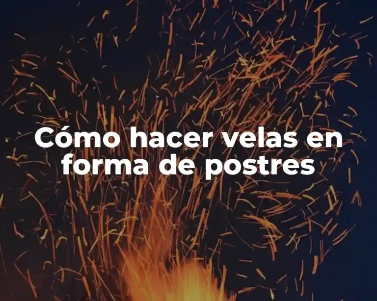 Cómo hacer velas en forma de postres