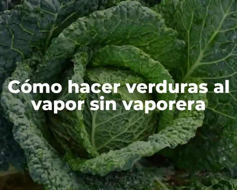 Cómo hacer verduras al vapor sin vaporera