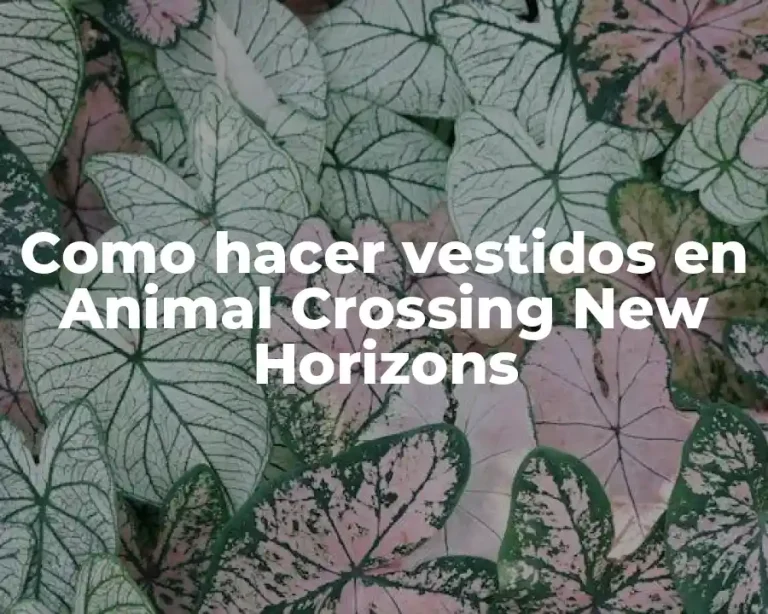 Como hacer vestidos en Animal Crossing New Horizons