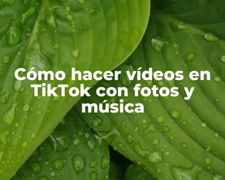 Cómo hacer vídeos en TikTok con fotos y música