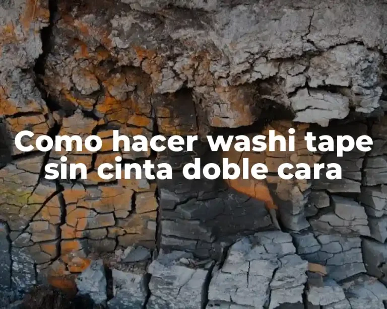 Como hacer washi tape sin cinta doble cara