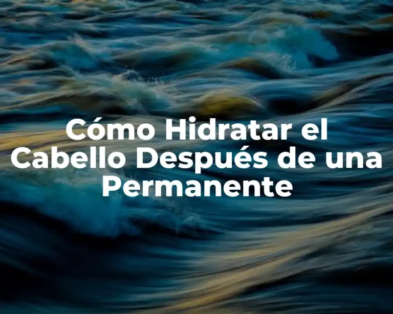 Cómo Hidratar el Cabello Después de una Permanente