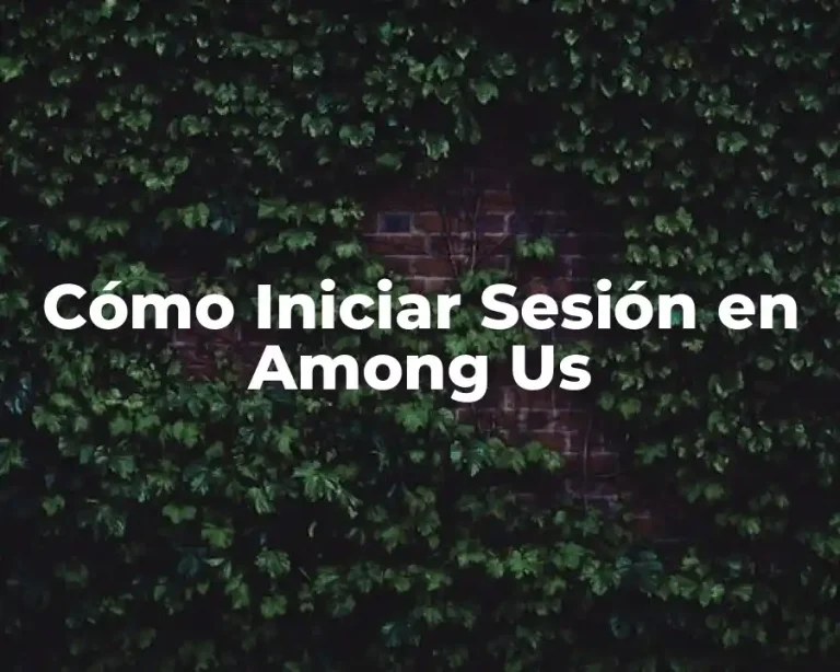Cómo Iniciar Sesión en Among Us