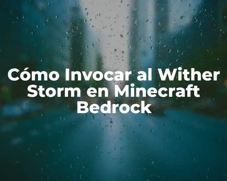 Cómo Invocar al Wither Storm en Minecraft Bedrock