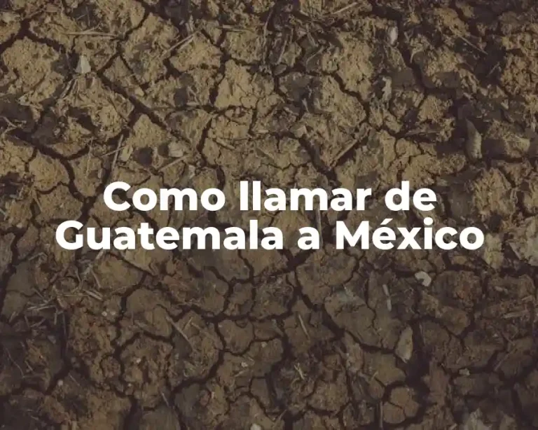 Como llamar de Guatemala a México
