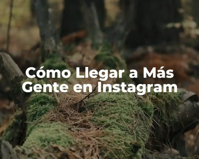 Cómo Llegar a Más Gente en Instagram