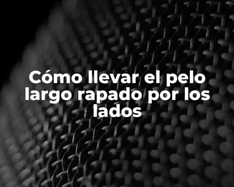 Cómo llevar el pelo largo rapado por los lados