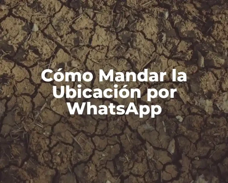 Cómo Mandar la Ubicación por WhatsApp