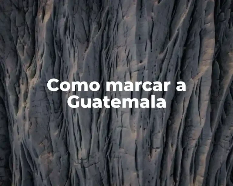 Como marcar a Guatemala