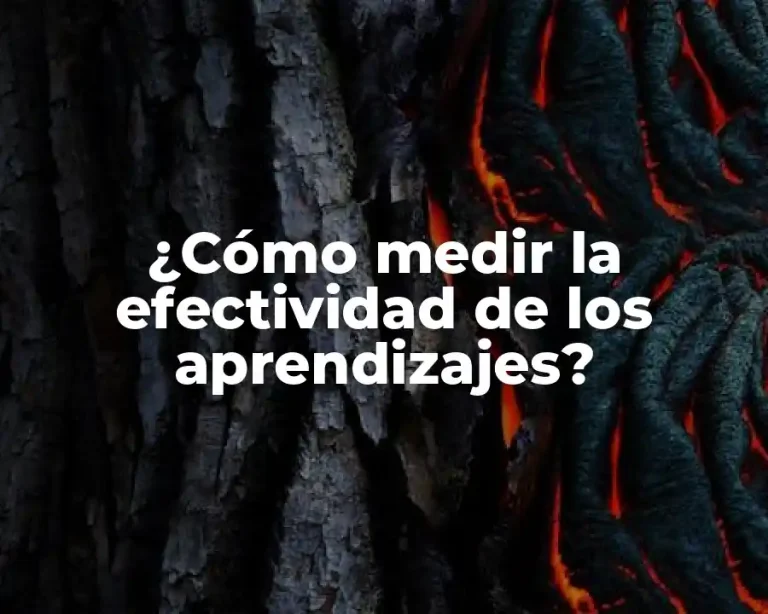 ¿Cómo medir la efectividad de los aprendizajes?