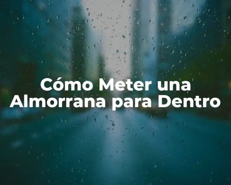 Cómo Meter una Almorrana para Dentro