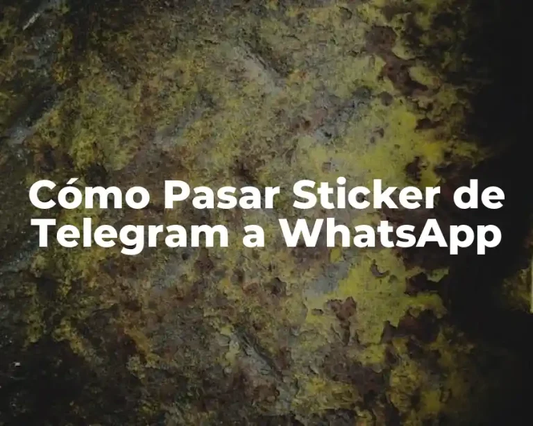 Cómo Pasar Sticker de Telegram a WhatsApp