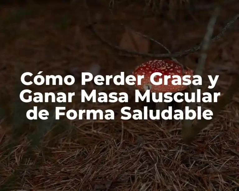 Cómo Perder Grasa y Ganar Masa Muscular de Forma Saludable