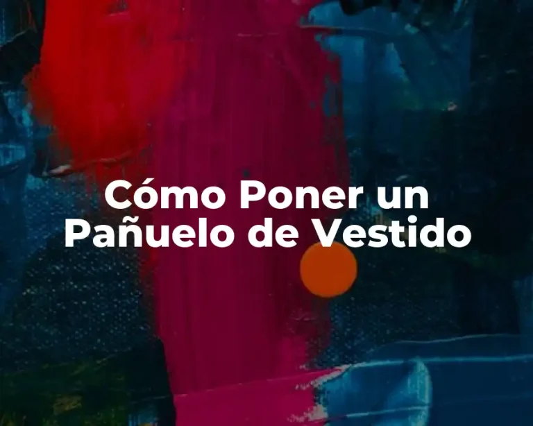 Cómo Poner un Pañuelo de Vestido