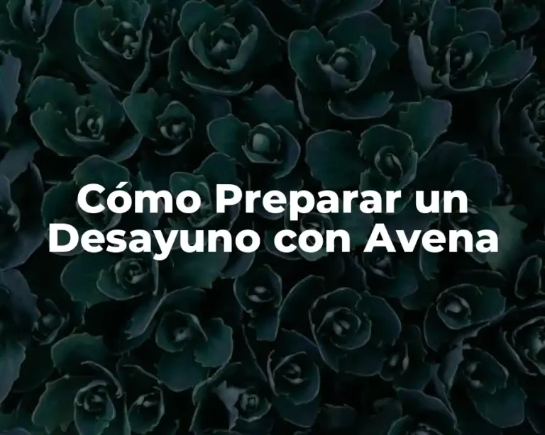 Cómo Preparar un Desayuno con Avena