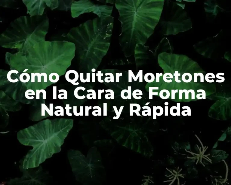 Cómo Quitar Moretones en la Cara de Forma Natural y Rápida