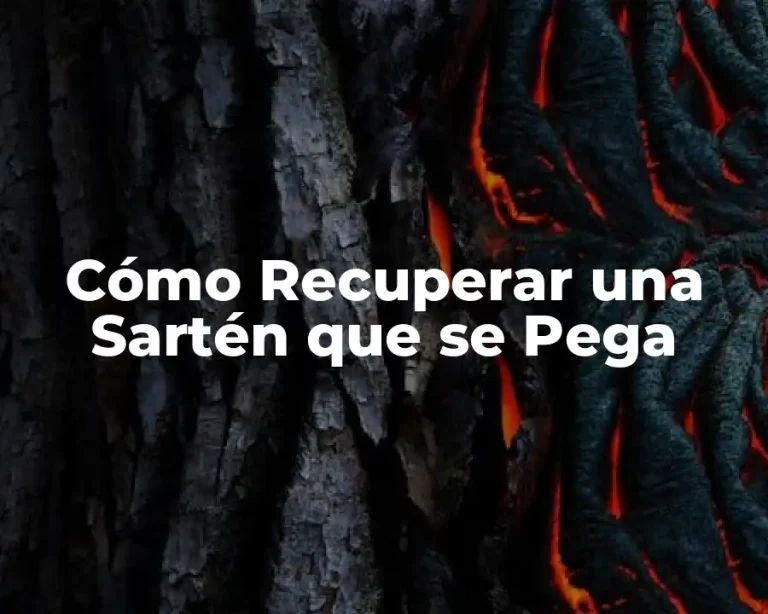 Cómo Recuperar una Sartén que se Pega