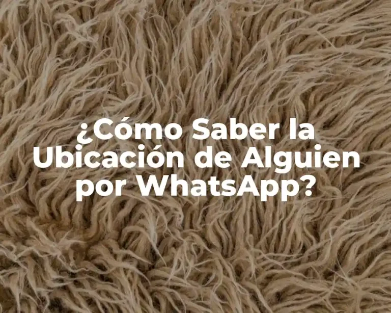 ¿Cómo Saber la Ubicación de Alguien por WhatsApp?