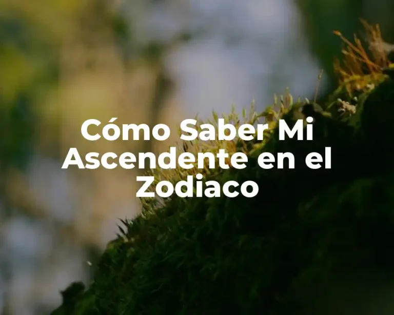 Cómo Saber Mi Ascendente en el Zodiaco