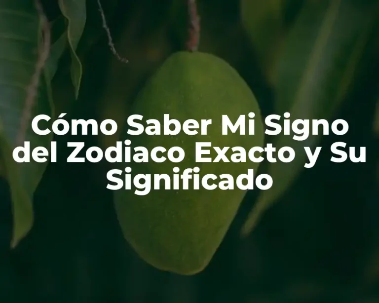 Cómo Saber Mi Signo del Zodiaco Exacto y Su Significado