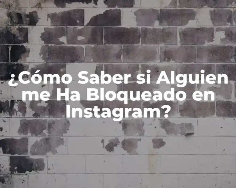 ¿Cómo Saber si Alguien me Ha Bloqueado en Instagram?